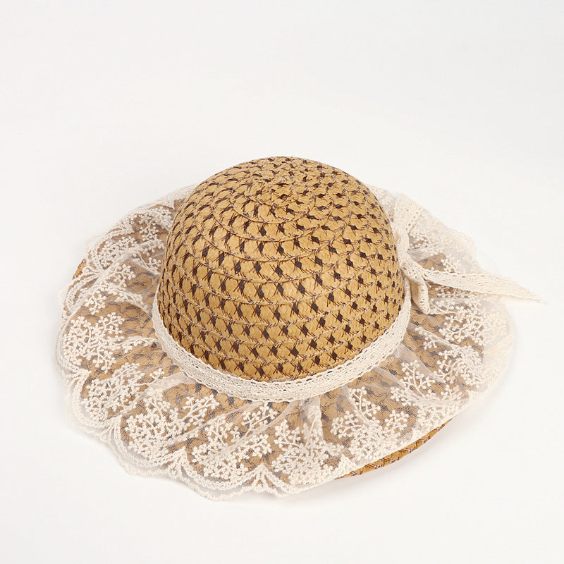 Women Lace Sun Hats For  Wide Brim Straw Beach - Heritage cosmetics and beauty care