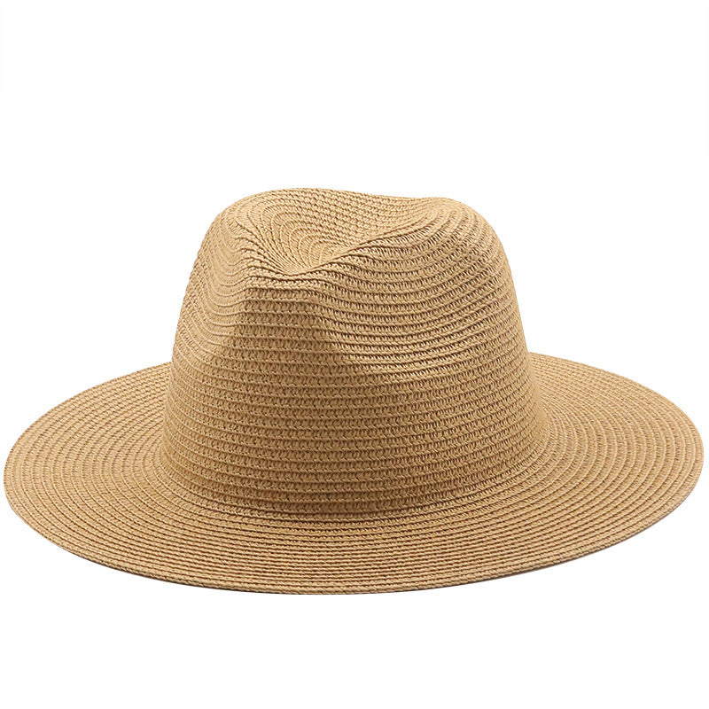 Large-Brimmed Straw Hat Men'S And Women'S Beach Jazz Hats - Heritage cosmetics and beauty care