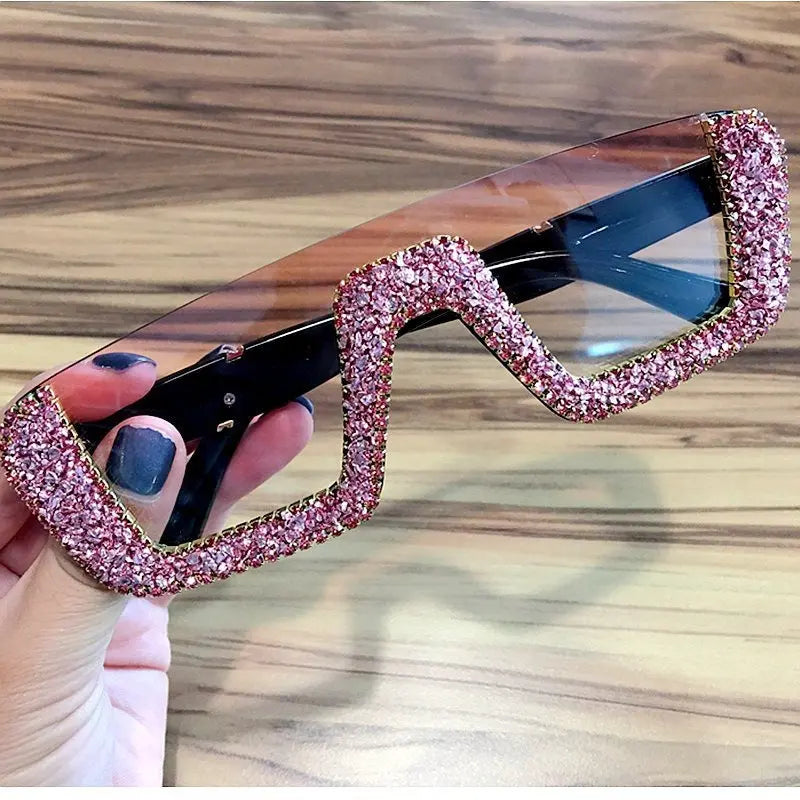 Rhinestone Square Sunglasses Heritage cosmetics and beauty care