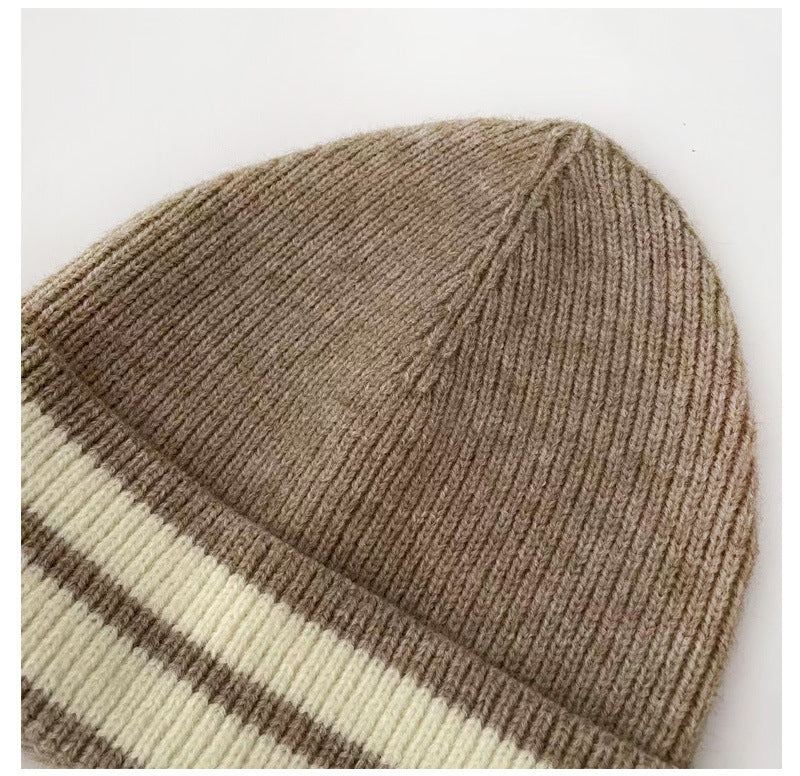 Striped Knitted Wool Hats For Both Men And Women - Heritage cosmetics and beauty care