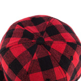 Red Black Plaid Baseball   For Women Men Couple Snapback Hip     Simple England Style Bone Hats - Heritage cosmetics and beauty care