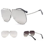 Sunglasses, men, women, men and women, sunglasses, frameless, rivet, personality glasses - Heritage cosmetics and beauty care