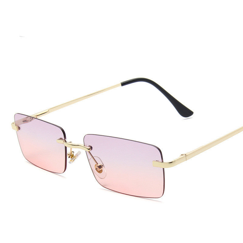 Rimless sunglasses women square - Heritage cosmetics and beauty care