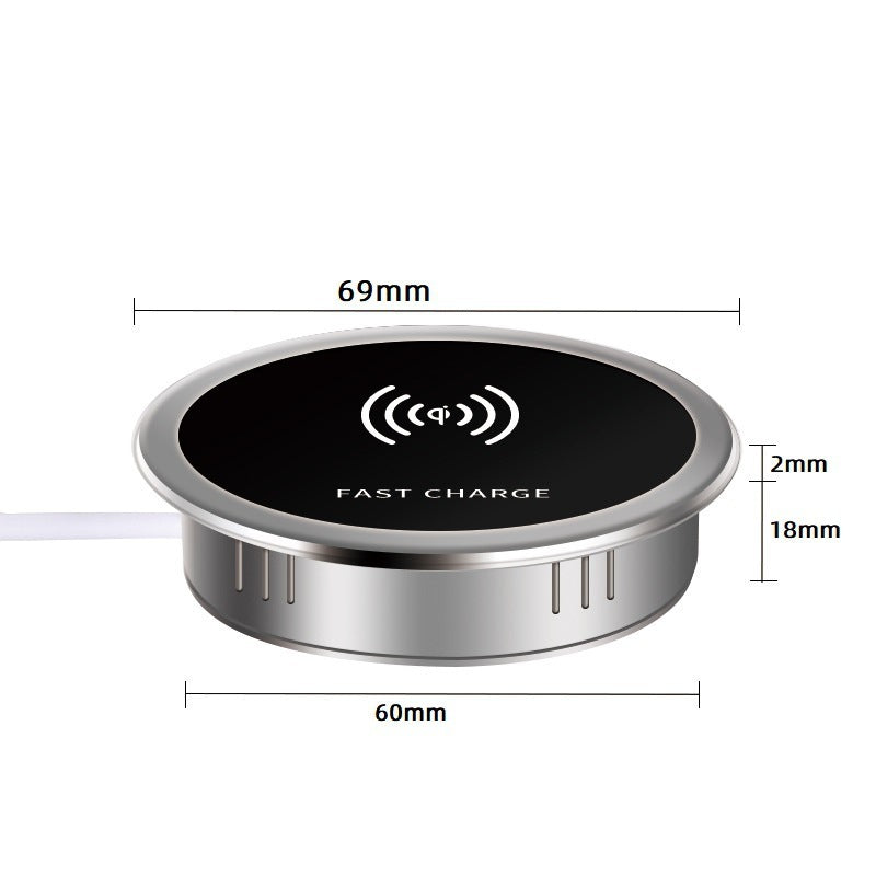 Desktop Embedded Punch Mobile Phone Wireless Fast Charger Heritage cosmetics and beauty care