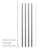 Colourful Reusable Stainless Steel Straws