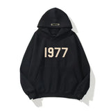 Fashion Brand Sweater High Street Loose Fleece-lined 1977 Words Sweater Men's And Women's Hoodies Heritage cosmetics and beauty care