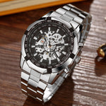 A Full Automatic Men's Automatic Mechanical Watches, Men's Automatic Mechanical Watch Steel Strip - Heritage cosmetics and beauty care