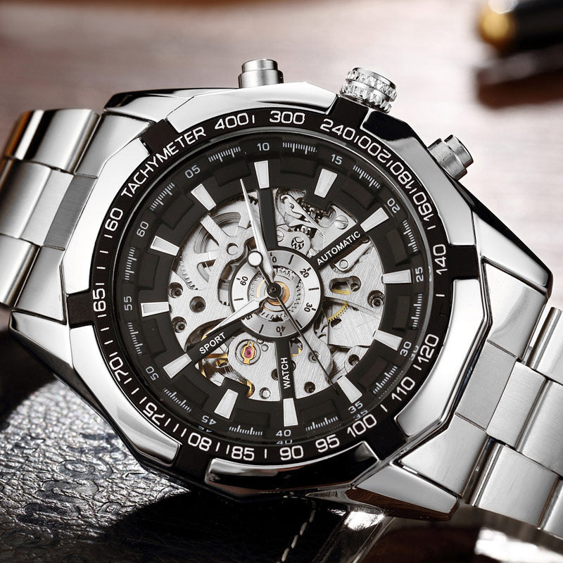 A Full Automatic Men's Automatic Mechanical Watches, Men's Automatic Mechanical Watch Steel Strip - Heritage cosmetics and beauty care