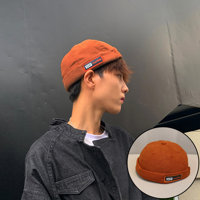 Retro Melon Hat Male Four Seasons Hip-hop Korean Version Of Beret Hat Street Hipsters Hats Without Eaves Landlord Women - Heritage cosmetics and beauty care