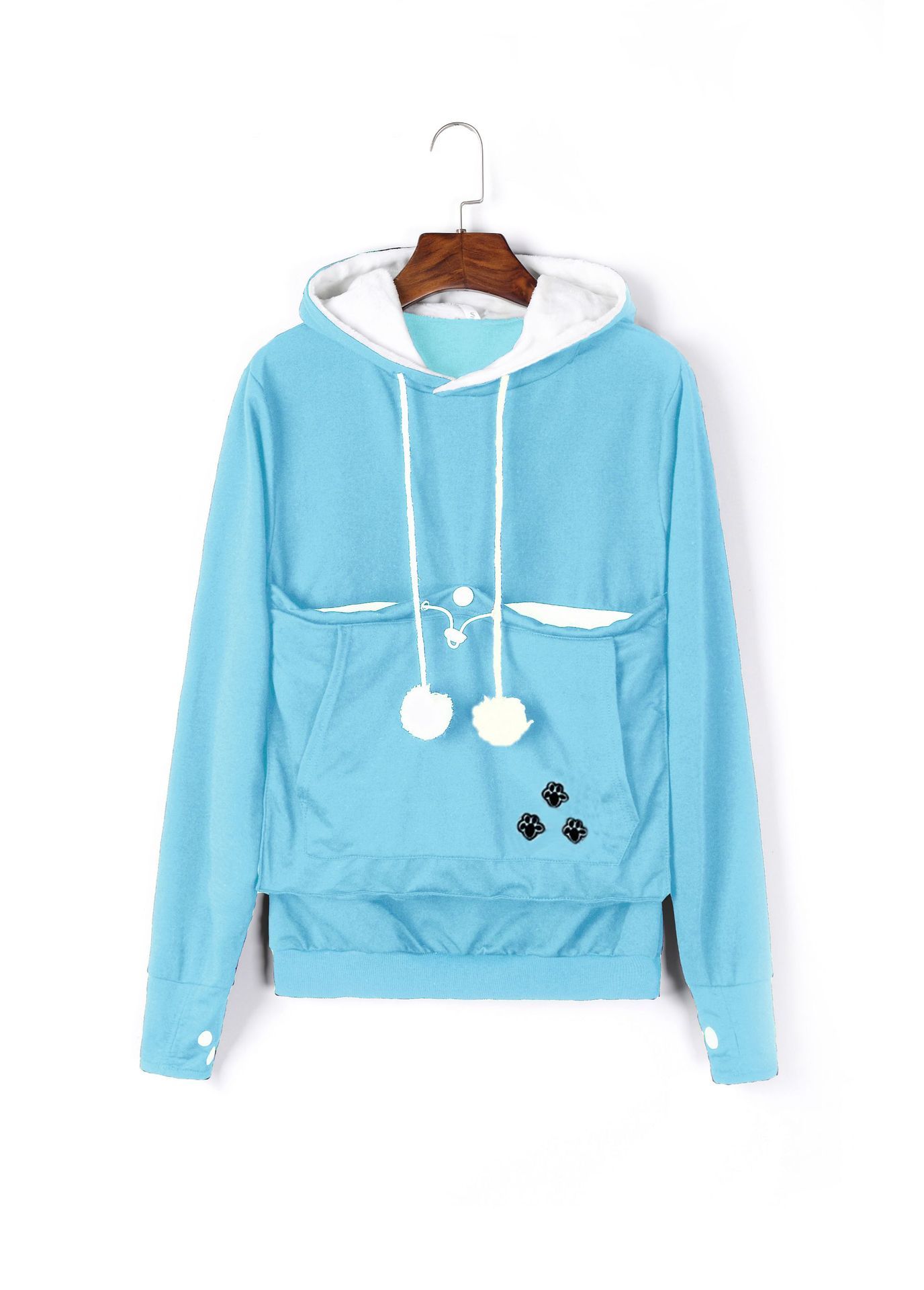 Cute Hoodies Pullover Sweatshirts With Pet Pocket For Cat Clothes Winter Women Heritage cosmetics and beauty care