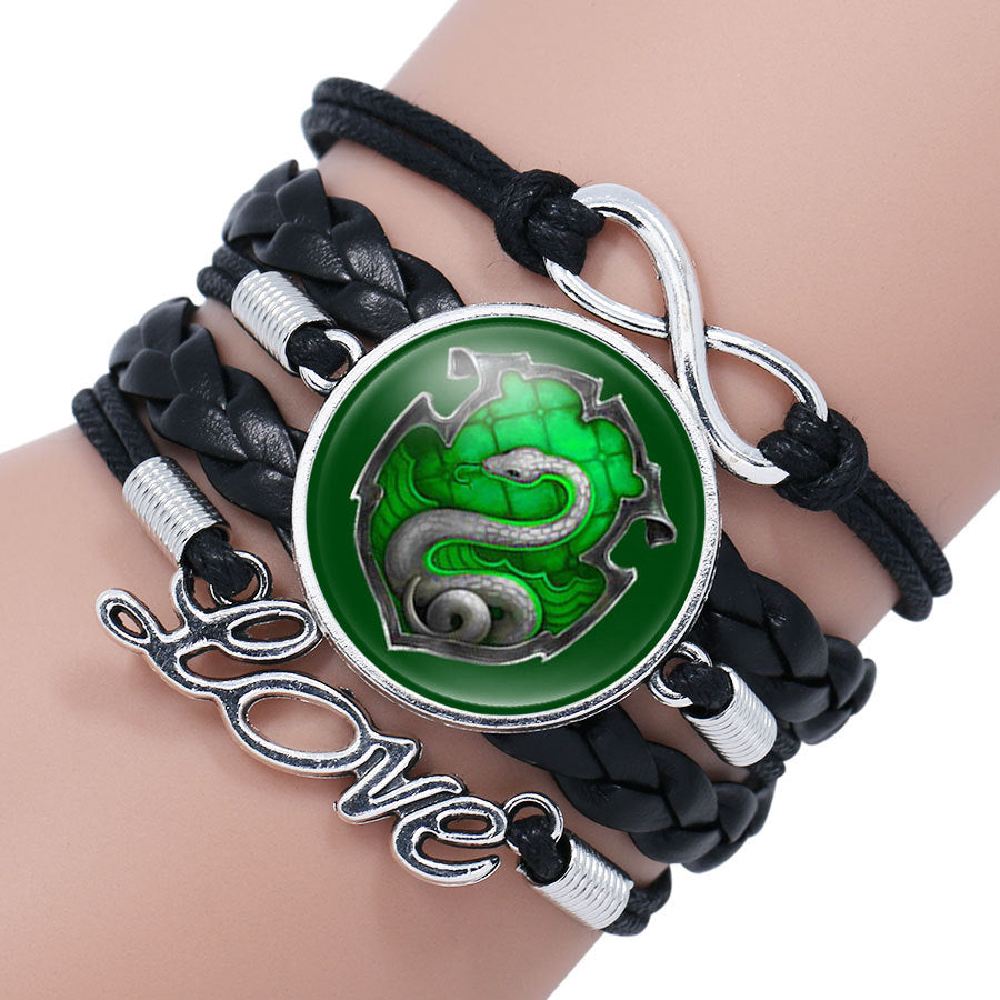 Hot Sale Hogwarts School Magic Academy Glass Cabochon Bracelets - Heritage cosmetics and beauty care