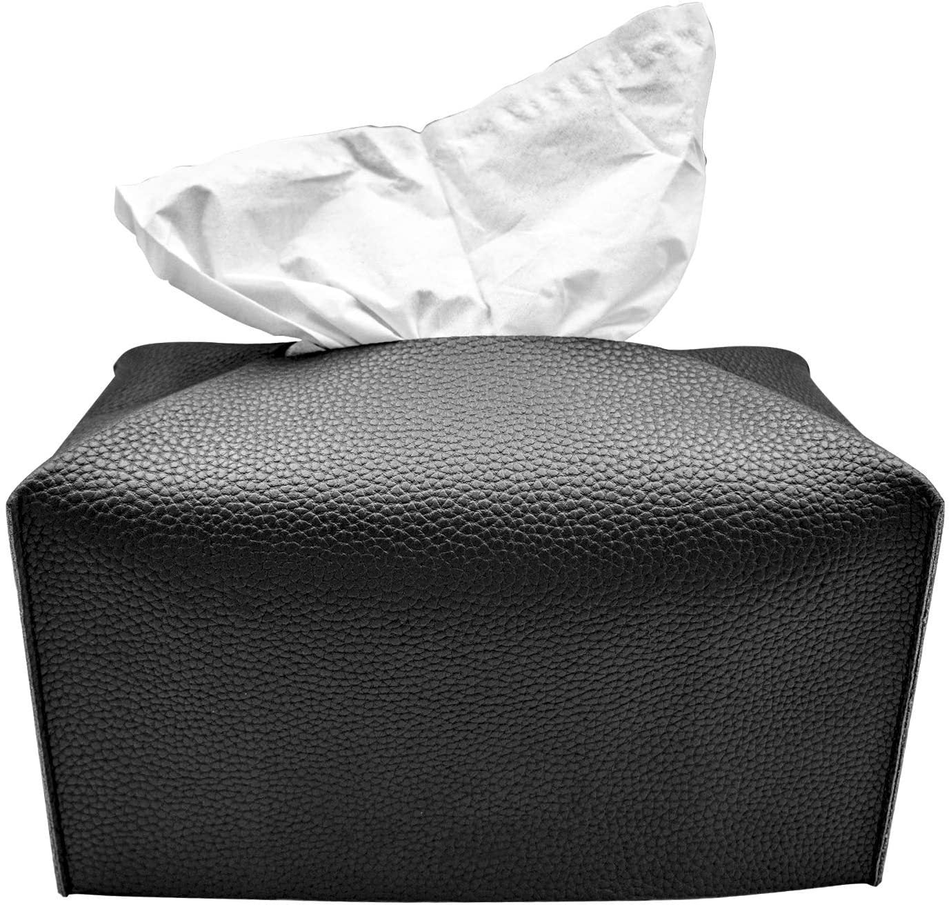 Modern Minimalist Coffee Table Leather Tissue Paper Box - Heritage cosmetics and beauty care