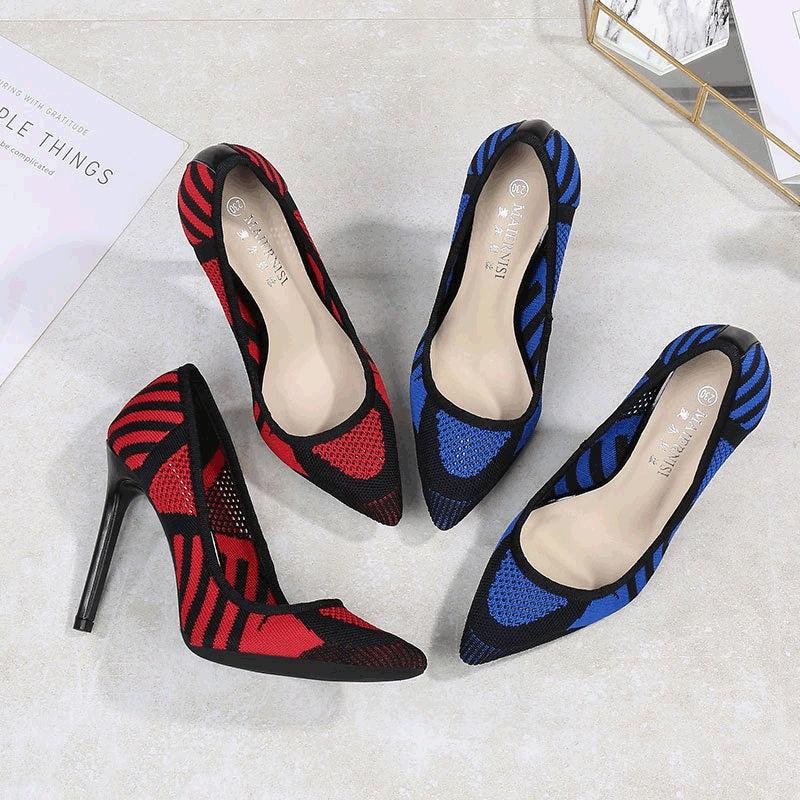 Flying woven fabric oversized high heels - Heritage cosmetics and beauty care