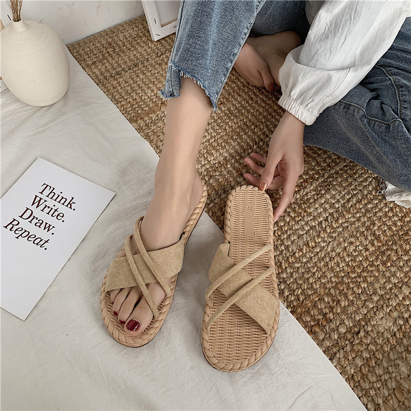 Female beach slippers - Heritage cosmetics and beauty care