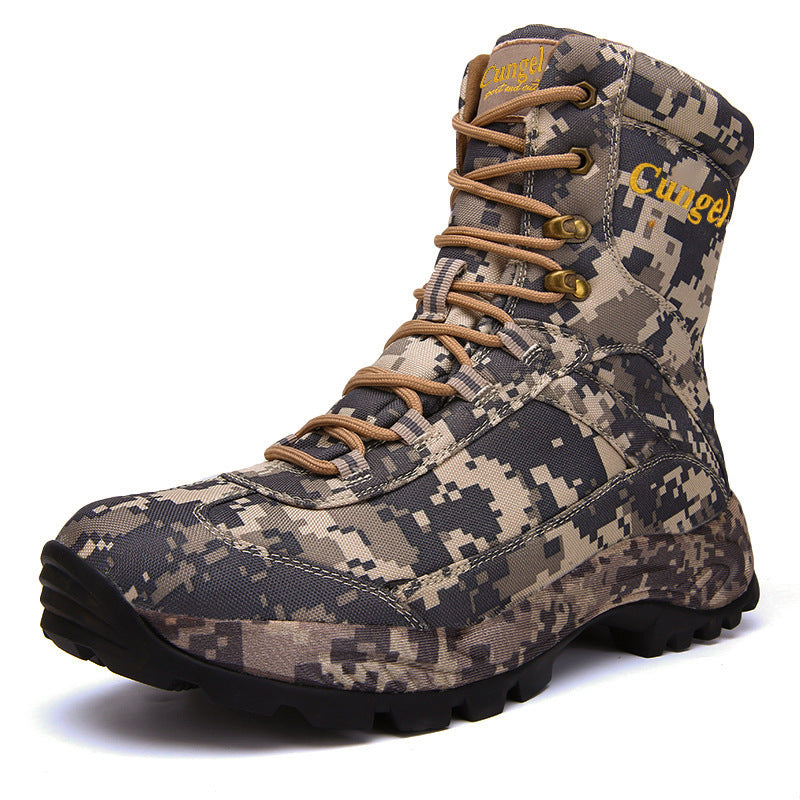 Camouflage outdoor combat boots - Heritage cosmetics and beauty care