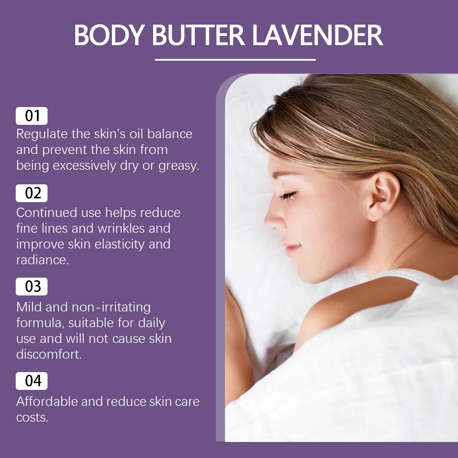 Lavender Magnesium Body Lotion Gentle Skin Care - Heritage cosmetics and beauty care