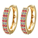 Earring with diamond zircon crystal earring - Heritage cosmetics and beauty care