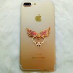 Angel Wings Metal Diamond-Studded Anti-Fall Mobile Phone Holder - Heritage cosmetics and beauty care