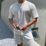 Sports Fitness Casual Men's Draping Short Sleeve - Heritage cosmetics and beauty care