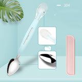 Stainless Steel Sawtooth Scraping Spoon Fruit Scoop Dessert Spoon Tableware Serving for Grapefruit - Heritage cosmetics and beauty care