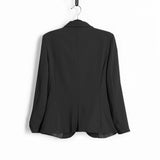 Office Ladies Black Formal Blazer Women Work Suit - Heritage cosmetics and beauty care