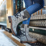 Women Winter Boots Mid-Calf Snow Boots - Heritage cosmetics and beauty care