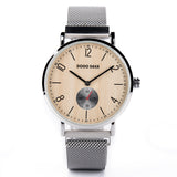 Wooden Dial Fashion Dimple Men And Women Watches - Heritage cosmetics and beauty care