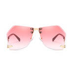 Irregular Rimless Sunglasses Women - Heritage cosmetics and beauty care