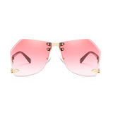 Irregular Rimless Sunglasses Women - Heritage cosmetics and beauty care