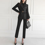 Women Set New Striped Blazer Slim Pants - Heritage cosmetics and beauty care