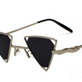 new sunglasses punk wind triangle hollow sunglasses glasses Europe and the United States personality metal sunglasses - Heritage cosmetics and beauty care