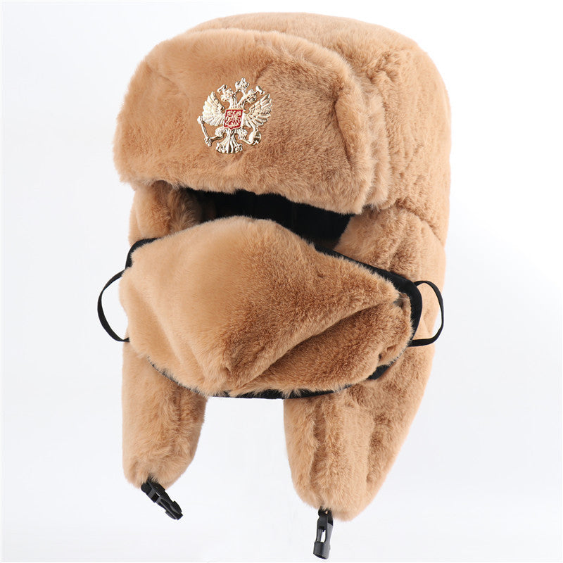 Ushanka Men And Women Imitation Rabbit Fur Outdoor Earmuffs Hat - Heritage cosmetics and beauty care