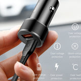 Small Screw Car Charger Dual USB QC3.0 36W Flash Charger Heritage cosmetics and beauty care