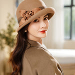 Women's Wool Top Retro Woolen Basin Hat - Heritage cosmetics and beauty care