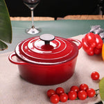 Enamel cast iron hat pot stock pot iron stew pot universal - Heritage cosmetics and beauty care