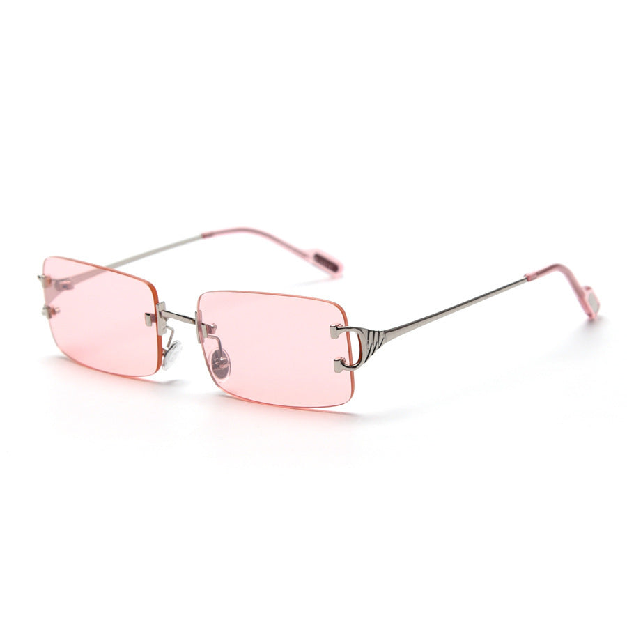 Trimmed light-colored sunglasses - Heritage cosmetics and beauty care