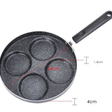 Egg Frying Pan Nonstick Pancake Pans 4-Cups Cookware Pancake Pan Egg Pan Suitable For Gas Stove - Heritage cosmetics and beauty care