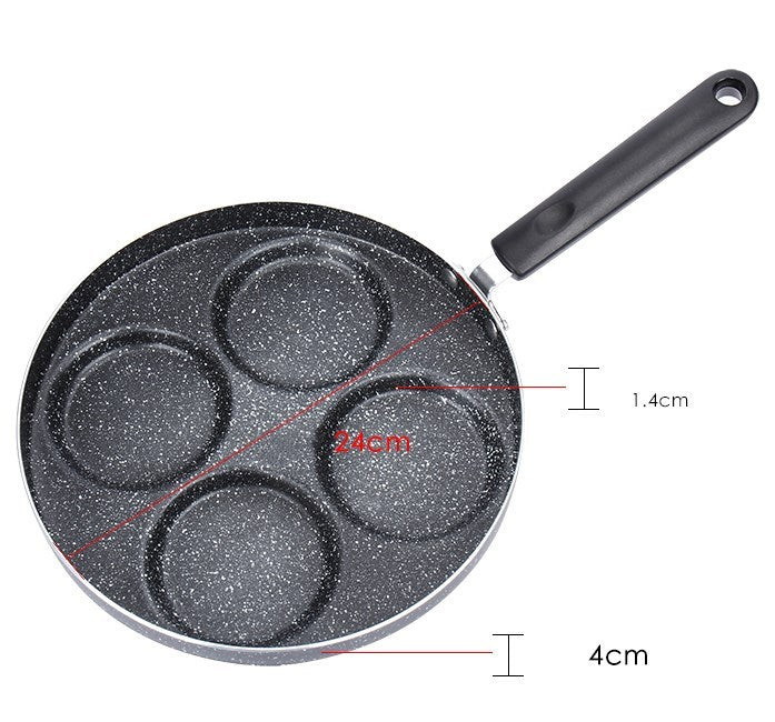 Egg Frying Pan Nonstick Pancake Pans 4-Cups Cookware Pancake Pan Egg Pan Suitable For Gas Stove - Heritage cosmetics and beauty care