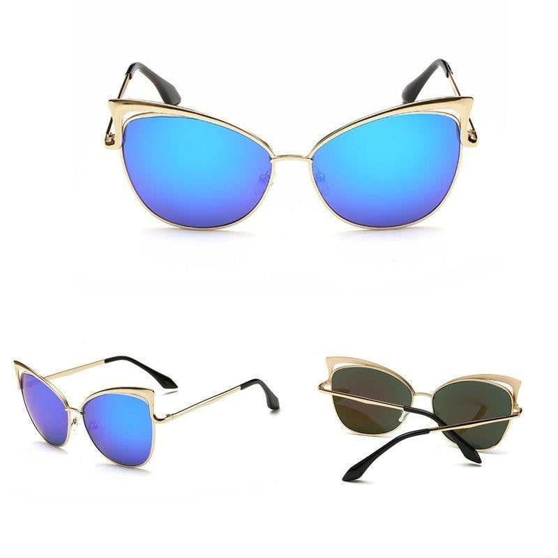 Colorful reflective hollow sunglasses - Heritage cosmetics and beauty care