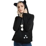 Cute Hoodies Pullover Sweatshirts With Pet Pocket For Cat Clothes Winter Women Heritage cosmetics and beauty care