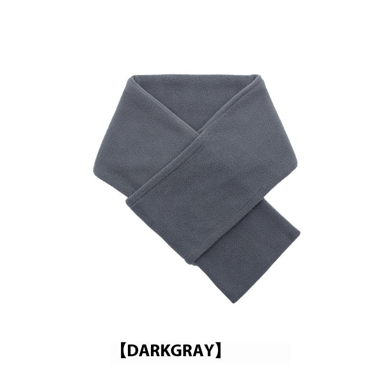 Autumn And Winter Warm Scarf Fashion Simple Solid Color Men's Polar Fleece - Heritage cosmetics and beauty care