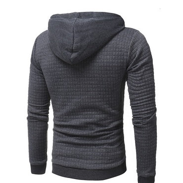 fo Square Pattern Quilted Classic  Men's  Casual Hoodies Men Heritage cosmetics and beauty care