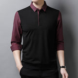 Men's False Two Pieces Striped Sleeve Shirt - Heritage cosmetics and beauty care