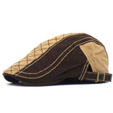 Cotton Washed Cotton Cap Plaid Embroidery Advance Hats Spring - Heritage cosmetics and beauty care