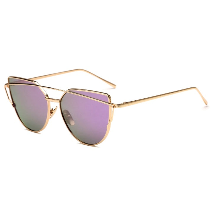 Female Vintage Gold Sunglasses - Heritage cosmetics and beauty care