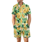 European Size Men's Casual Loose Shirt Suit Hawaii Seaside 3d Digital Printing Beach Short Sleeve Shorts - Heritage cosmetics and beauty care