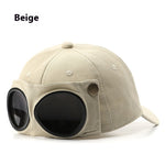 Pilot Hat Personalized Glasses Peaked Cap Male Sunglasses Sunshade Spring And Summer All-match - Heritage cosmetics and beauty care