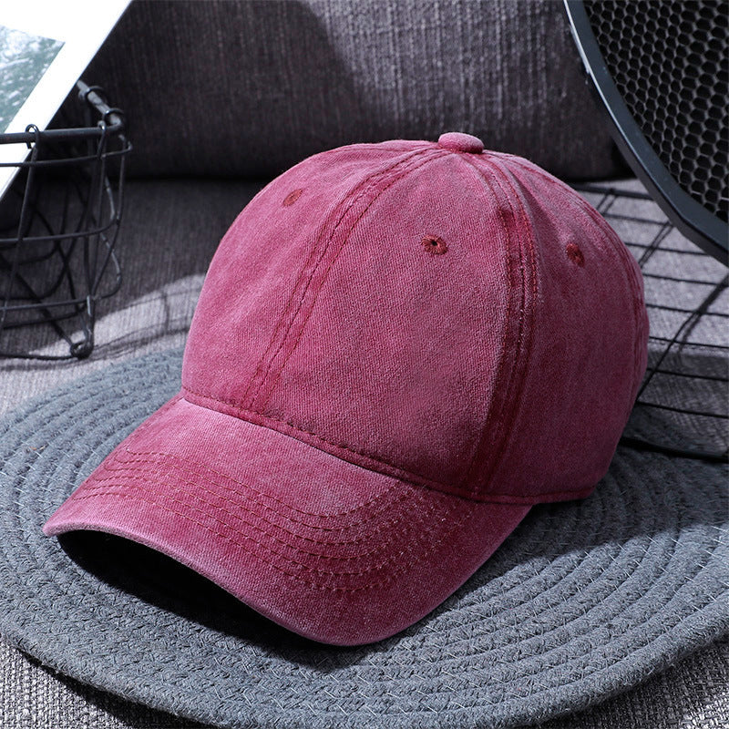 Washed Baseball Caps For Men And Women Outdoor Distressed Sun Hats Simple Caps - Heritage cosmetics and beauty care