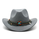 Cowboy Hats Curled Felt Riding Men And Women - Heritage cosmetics and beauty care