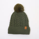 Fleece-lined Thickened Knitting Warm Men's And Women's Wool Hats With Fur Ball - Heritage cosmetics and beauty care